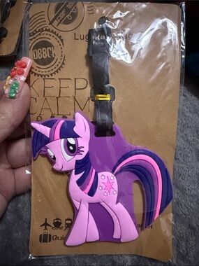 Twilight Sparkle My Little Pony Luggage Tag - Purple & Pink